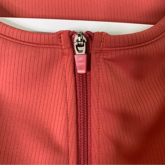 Buff bunny Womens Laguna Ribbed front zip padded one piece swimsuit L - Picture 4 of 8